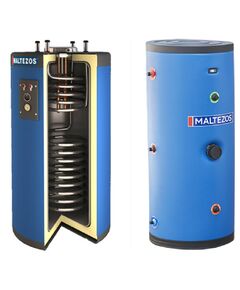 BOILER ΜΑΛΤΕΖΟΣ Ανοξείδωτο (Inox) 200 λίτρα με 2 εναλλάκτες λεβητοστασίου κάθετο (Τριπλής Ενέργειας) | Boilers ΜΑΛΤΕΖΟΣ στο Papagiannis.gr
