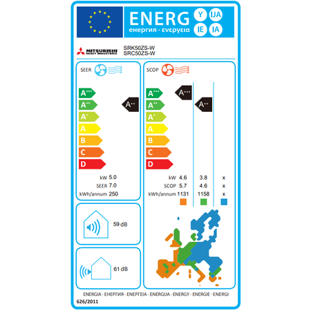 SRK/SRC 50 ZS-WT Mitsubishi H.I.  Inverter Υψηλής Απόδοσης Τοίχου 18.000 Btu/h R32 Τιτάνιο | ΟΙΚΙΑΚΑ στο Papagiannis.gr