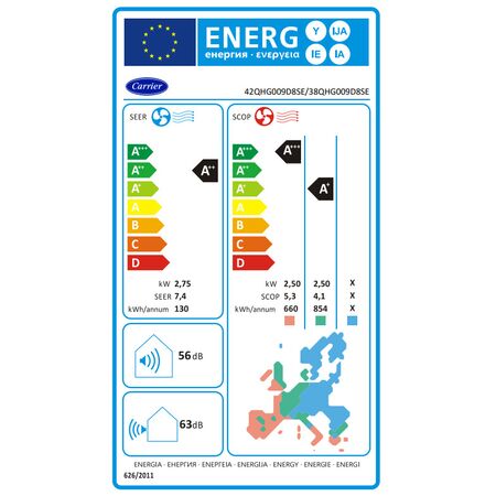 CARRIER SUPERIA 42QHG / 38QHG009D8SUP Κλιματιστικό Τοίχου 9.000btu, R32 [CLONE] [CLONE] | DOMESTIC AIR CONDITIONERS στο Papagiannis.gr
