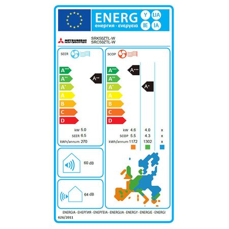 SRK / SRC 50ZTL - W Mitsubishi Heavy Industries Κλιματιστικό τοίχου 18.000 btu/h R32 | ΟΙΚΙΑΚΑ στο Papagiannis.gr